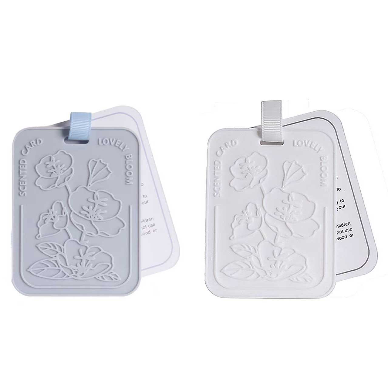 Dusty Blue Floral Air Freshener Pads | picture 