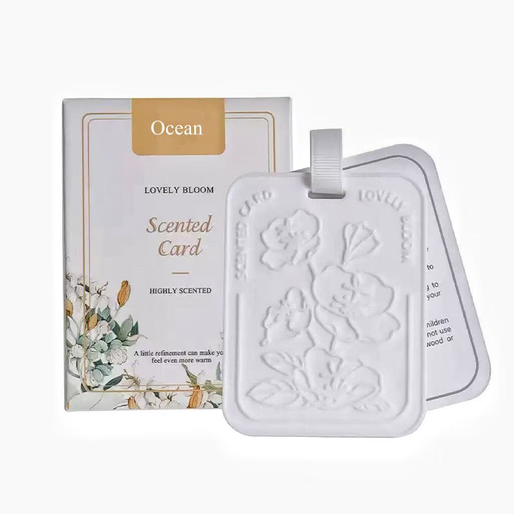 Dusty Blue Floral Air Freshener Pads | picture 