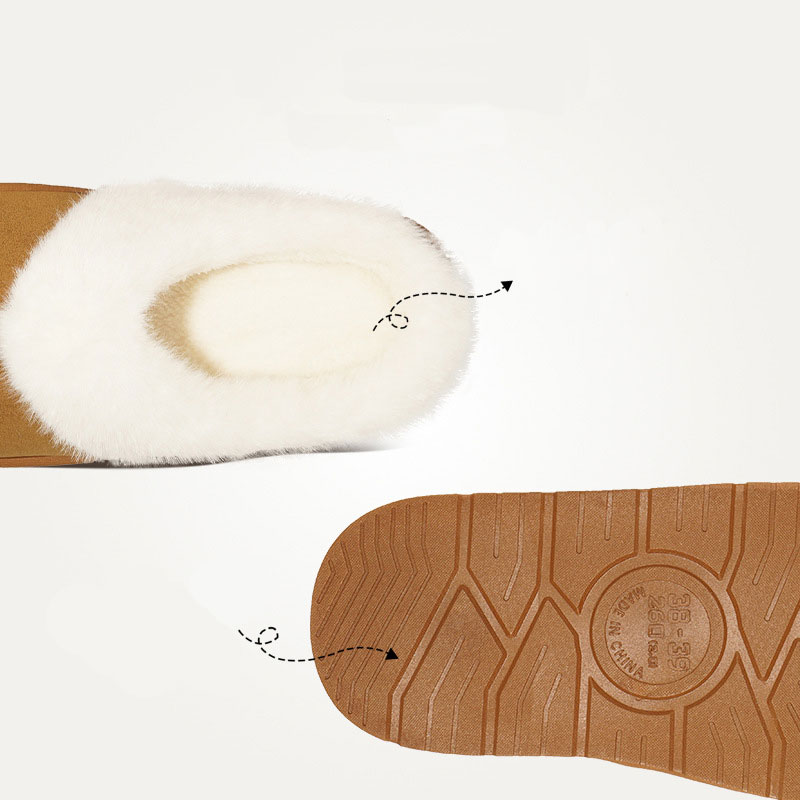 Dark Camel Closed Toe Falt Slippers | picture 