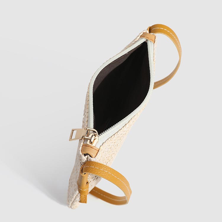 Beige Color Open Crossbody Messenger Bag | picture 