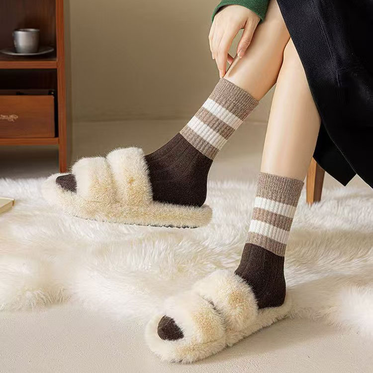 Multi Color Striped Mid Calf Socks | picture 