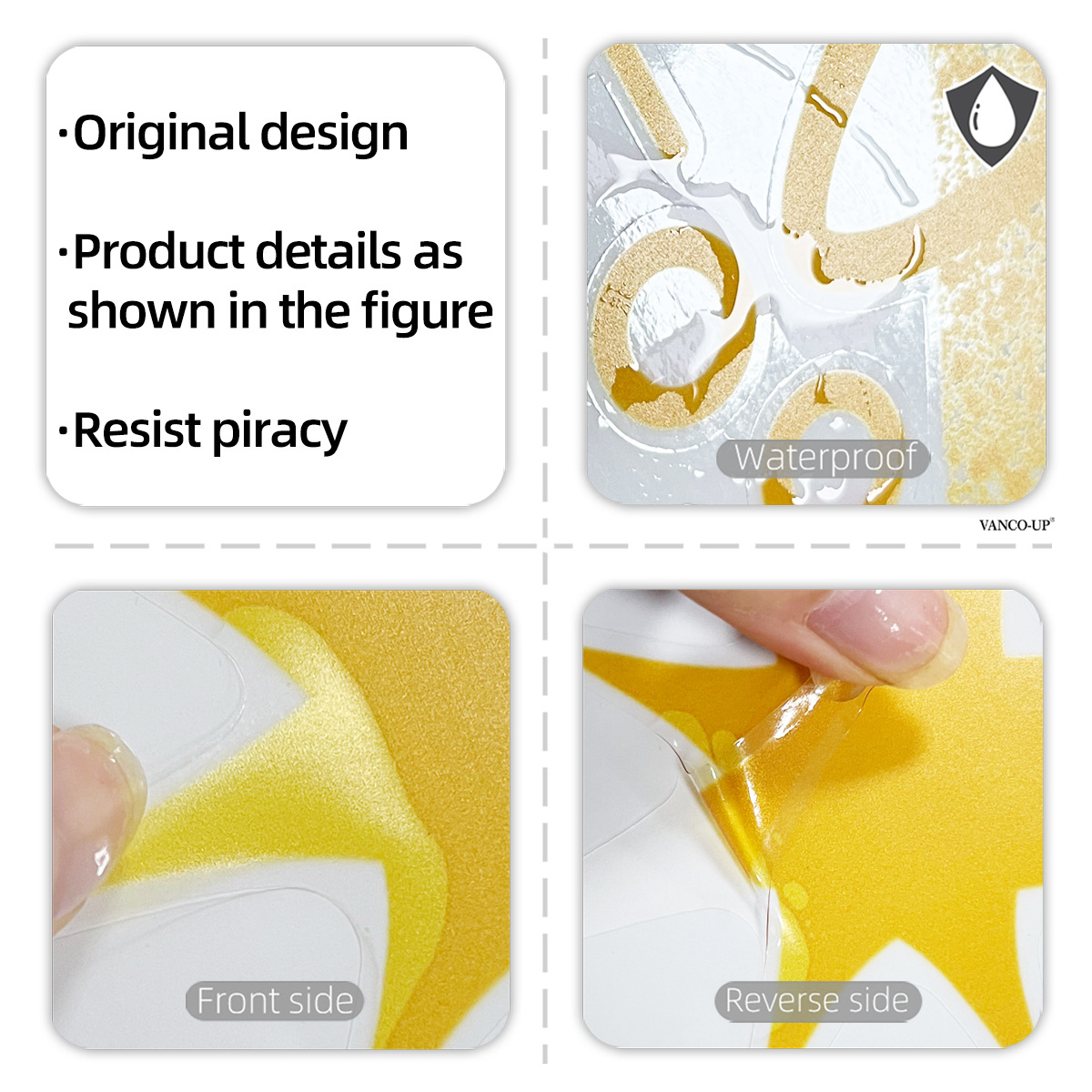 Christmas Tree Golden Glass Tattoo Stickers | picture 