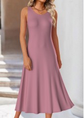 Pink Two Piece Ombre Long Sleeve Dress and Cardigan | thumb picture 