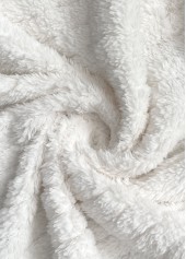 Beige Tummy Coverage Long Sleeve Stand Collar Coat | thumb picture 