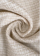 Beige Tummy Coverage Long Sleeve Round Neck Coat | thumb picture 