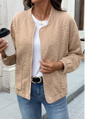 Light Coffee Tummy Coverage Long Sleeve Coat | thumb picture 