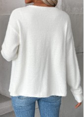 White Tummy Coverage Long Sleeve Cardigan