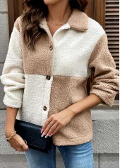 Light Coffee Tummy Coverage Long Sleeve Coat | thumb picture 