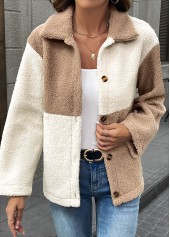 Light Coffee Tummy Coverage Long Sleeve Coat | thumb picture 