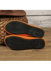 Halloween Orange Color Closed Toe Falt | thumb picture 