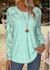 Mint Green Tummy Coverage Long Sleeve T Shirt | thumb picture 