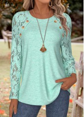 Mint Green Tummy Coverage Long Sleeve T Shirt