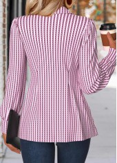Light Pink Tummy Coverage Striped Long Sleeve Shirt | thumb picture 