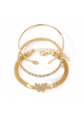 Halloween Golden Heart Butterfly Alloy Bracelets | thumb picture 