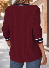 Wine Red Tummy Coverage Long Sleeve T Shirt | thumb picture 