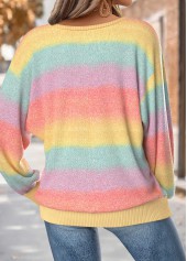 Multi Color Tummy Coverage Ombre Long Sleeve T Shirt | thumb picture 