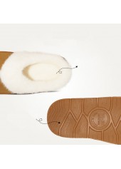 Dark Camel Closed Toe Falt Slippers | thumb picture 