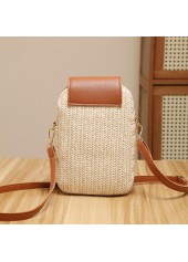 Beige Color Zip Design Crossbody Bag | thumb picture 