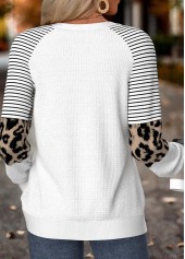 White Tummy Coverage Snowman Print Long Sleeve Sweatshirt | thumb picture 