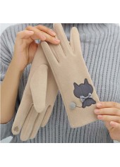 Light Camel Animal Print Wrist Warming | thumb picture 