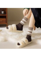 Multi Color Striped Mid Calf Socks | thumb picture 