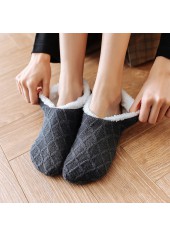 Dark Grey Acrylic Low Cut Socks