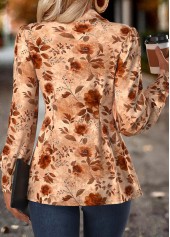 Multi Color Tummy Coverage Floral Print Long Sleeve Shirt | thumb picture 