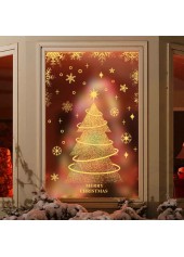 Christmas Tree Golden Glass Tattoo Stickers | thumb picture 