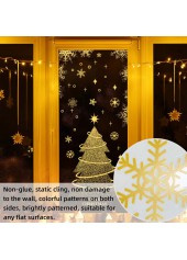 Christmas Tree Golden Glass Tattoo Stickers | thumb picture 