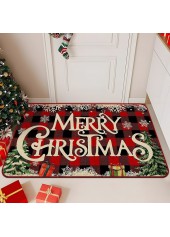 Christmas Red Cat Paw Pad Bath Mat
