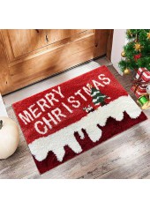 Christmas Red Cat Paw Pad Bath Mat