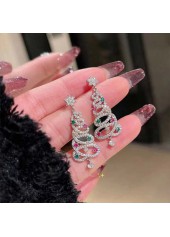 Christmas Silver Color Alloy Detail Earrings | thumb picture 