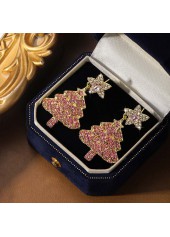 Christmas Tree Golden Star Alloy Earrings | thumb picture 