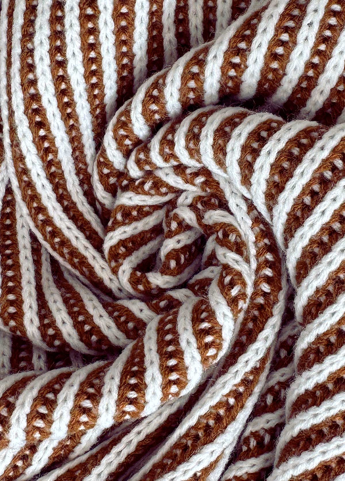 Dark Coffee Tummy Coverage Long Sleeve Round Neck Sweater | picture 