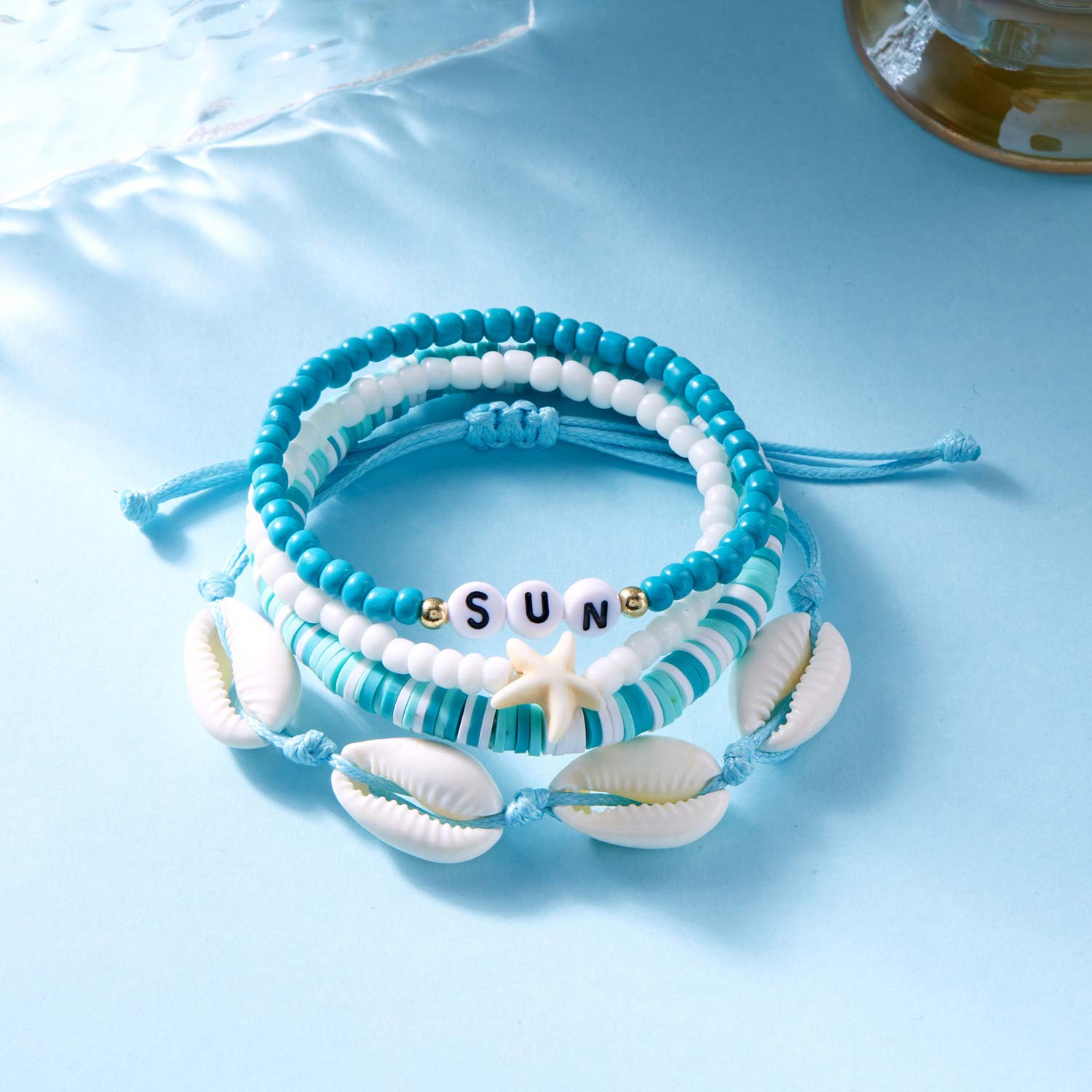 Mint Green Shell Seed Beads Bracelets | picture 