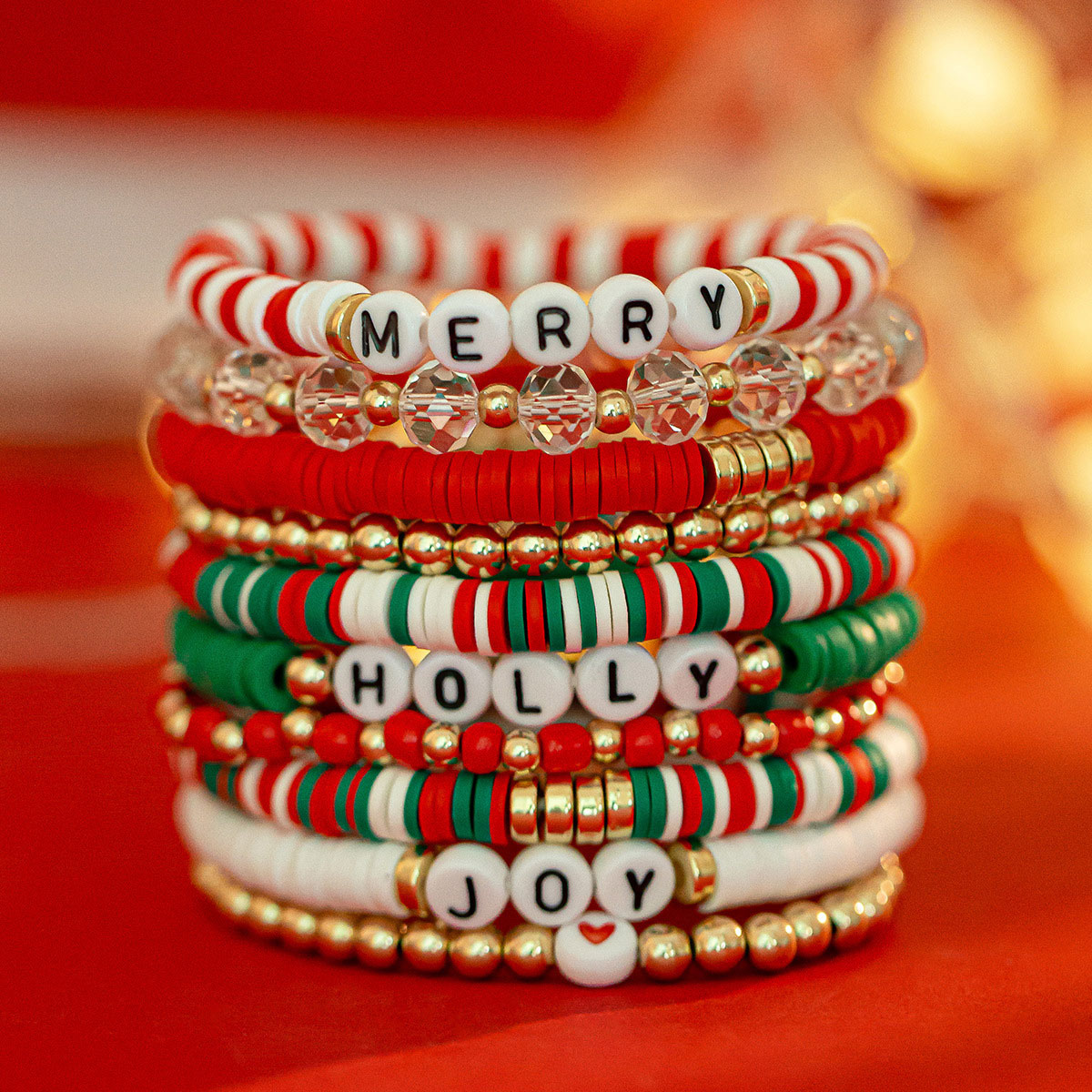 Christmas Multi Color Alloy Detail Bracelets | picture 