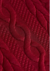 Wine Red Jacquard Sleeveless Stand Collar Waistcoat | thumb picture 