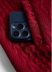 Wine Red Jacquard Sleeveless Stand Collar Waistcoat | thumb picture 