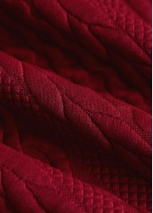 Wine Red Jacquard Sleeveless Stand Collar Waistcoat | thumb picture 