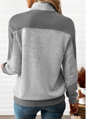 Light Grey Marl Tummy Coverage Long Sleeve Sweatshirt | thumb picture 