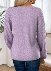 Light Purple Tummy Coverage Long Sleeve T Shirt | thumb picture 