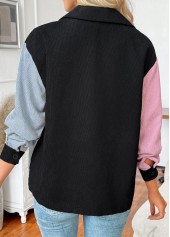 Pink Tummy Coverage Long Sleeve Shirt Collar Coat | thumb picture 