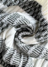 Black Tummy Coverage Striped Long Sleeve Round Neck Sweater | thumb picture 