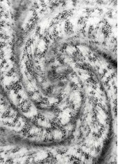 Grey Tummy Coverage Geometric Print Long Sleeve Hooded Cardigan | thumb picture 