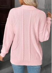 Pink Tummy Coverage Long Sleeve Sweater | thumb picture 