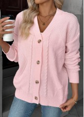 Pink Tummy Coverage Long Sleeve Sweater | thumb picture 