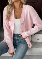 Pink Tummy Coverage Long Sleeve Sweater | thumb picture 