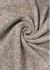 Gray Brown Tummy Coverage Star Print Long Sleeve Sweater | thumb picture 