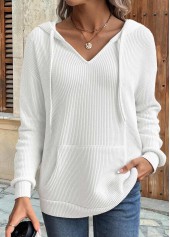 Multi Color Kangaroo Pocket Long Sleeve Hoodie | thumb picture 