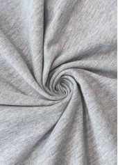 Grey Pocket Shift Dress Elastic Waist Skirt